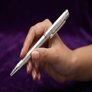 Openwork Silver Pens
